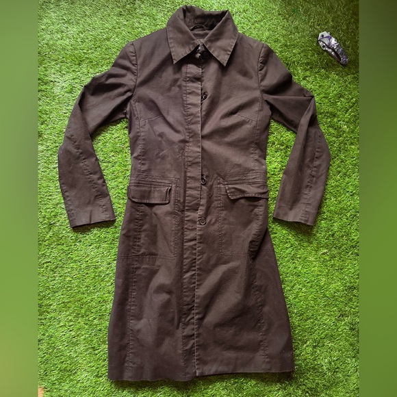 Black Hennes Relaxed Trenchcoat - Picture 1 of 6